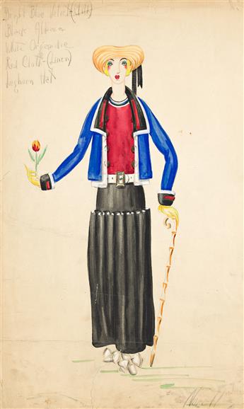 NORELL, NORMAN (1900-1972) Group of three costume designs.